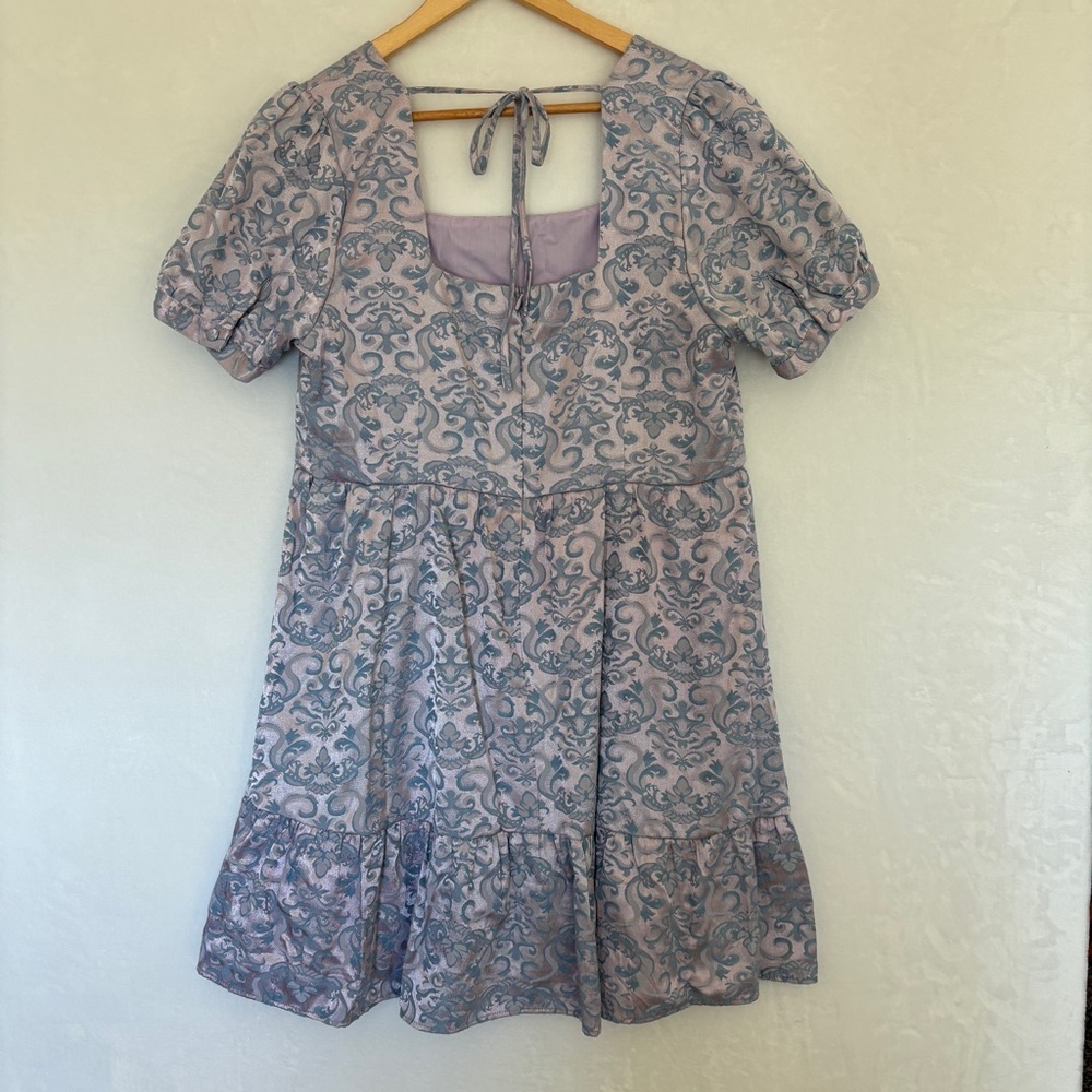 Dangerfield purple blue mini dress size 16 - Picture 5 of 10